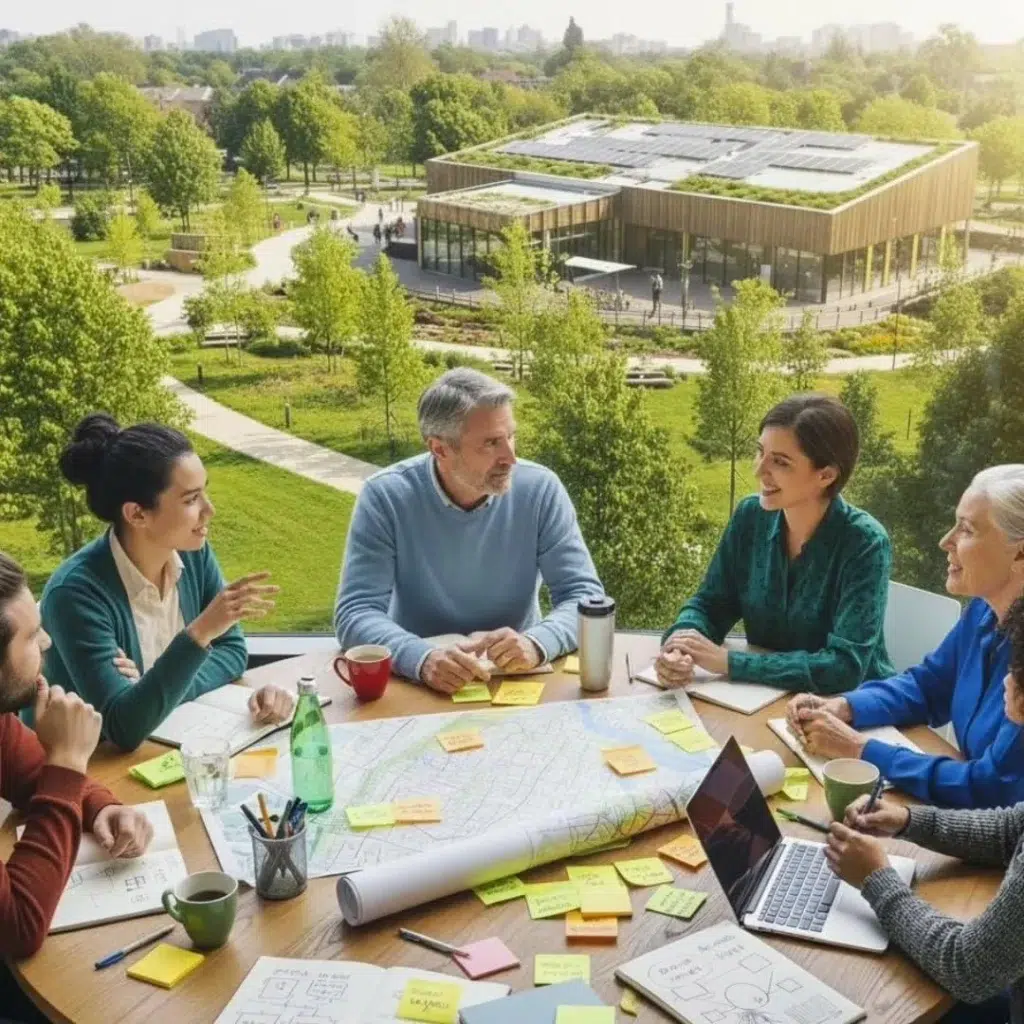 Community gardening within integrated interpretation centres
